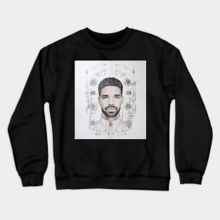 Drizzy Rap Icon Surreal Illustration Crewneck Sweatshirt